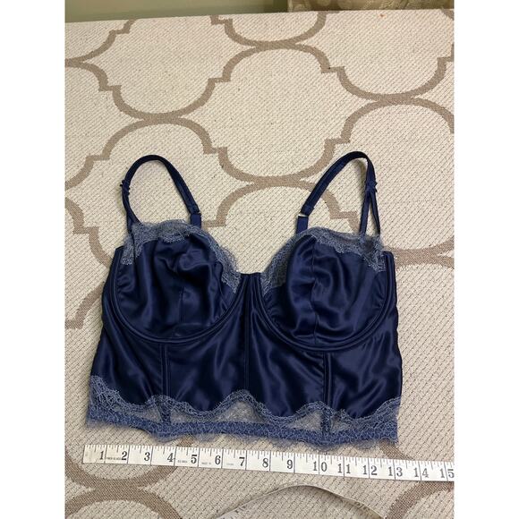 Victoria's Secret Dream Angels Unlined Balconette bra navy blue, size  36 DDD - Picture 6 of 14